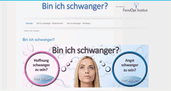 Desktop Screenshot of bin-ich-schwanger.info